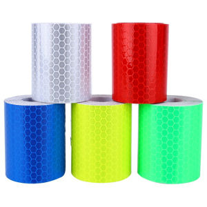 438178 ZXC 1mx5cm Car Truck Reflective Self-adhesive Safety Warning Tape Roll Film Sticker