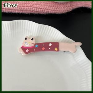 Fitow Cartoon Hair Clip Cute Cat Shape Side Bangs Clip Makeup Tools For Female Ladies Hairpin Girls Headwear Accessories Gifts