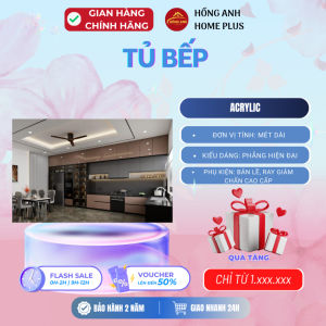 Tủ bếp cánh acrylic là giải pháp phù hợp cho gia đình cần không gian bếp gọn gàng dễ sử dụng và thuận tiện