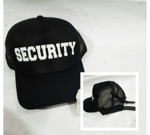 TOPI TRUCKER HAT SECURITY-TOPI JARING SATPAM SECURITY JARING KEREN COCOK BUAT SANTAI DAN HARIAN CASUAL