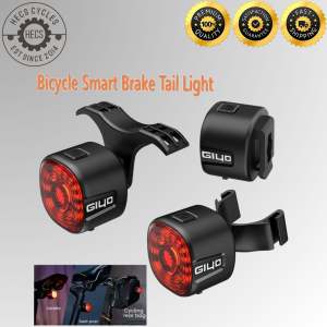 GIYO Smart Brake Tail Rear Light USB Rechargeable LED Rear Lamp IP66 Waterproof for MTB & Road Bikes Bicycles