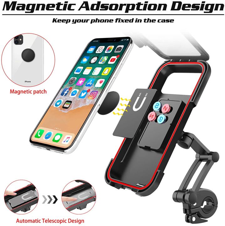 Waterproof Bike Cell Phone Holder for Motorcycle/Bike Handlebars