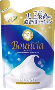BOUNCIA Body Soap Bottle/Refill White Soap Airy Bouquet Premium Moist Hydrating Foam