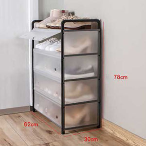Dustproof and waterproof steel shoe rack Shoe Storage Rack Large Capacity Shoe Organizer