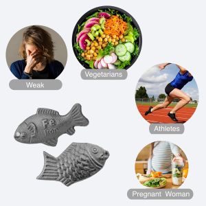 Iron Fish| Iron Fish for Cooking& Iron Deficiency| Natural Source of Iron| Safe Cooking Iron Tool| Add Iron to Food and Water| Reduces Risk of Iron Deficiency for Vegans & People (2)