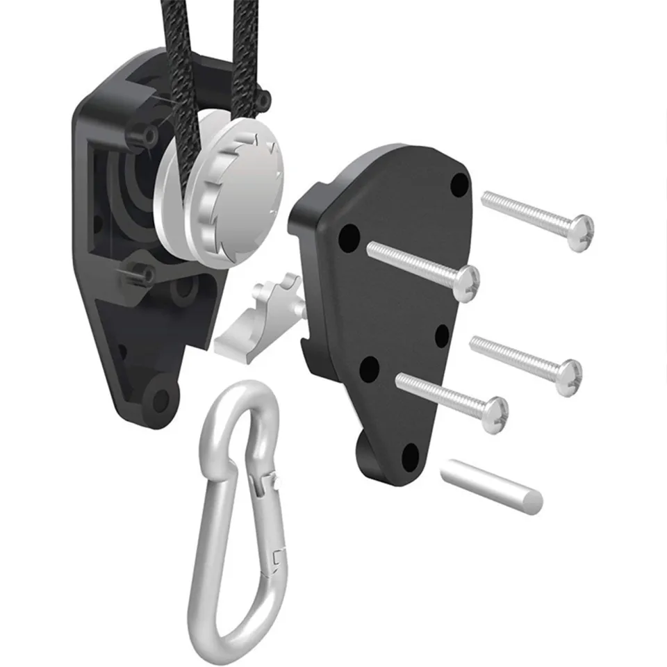 Adjustable 1 Pair Lifting Sling Pulley Hooks Rope Ratchet Hook Max
