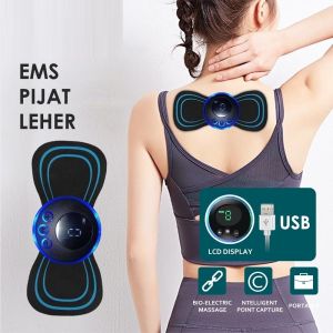 EMS pijat leher punggung elektrik portable alat pijat akupuntur tubuh terapi therapy badan wireless
