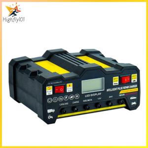 【HOSPORT】12V/24V Car Battery Chargers Automotive Battery Trickle Maintainer Automatic Smart Trickle Charger for Wet Dry Lead Acid