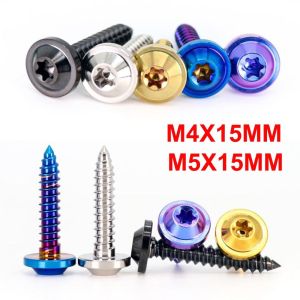 JAYQQ Titanium Self Tapping Screw Torx Drive GR5 Titanium Fastener Lightweight M4 M5 Fairing Screw