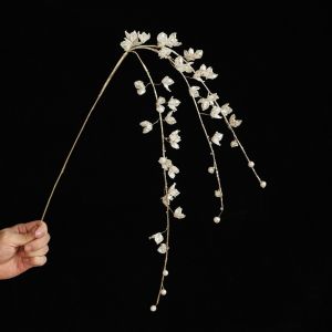 MUNCHX Hạt cườm trong suốt Cành cây thông Noel Tự làm Cành cây dài Cành cây pha lê Sáng tạo Lấp lánh Cành Liễu Rủ Trang trí cây thông Noel