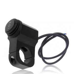 Motorcycle Mini Driving Light Switch 3 Way Switch ON OFF ON Switch With Clamp Waterproof