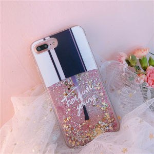 Glitter Nail Polish Quicksand 17 Phone Case for iPhone 15 14 Pro 13 16 Dynamic Liquid Cover Coque Para Ipone 17Pro Max Hull Capa