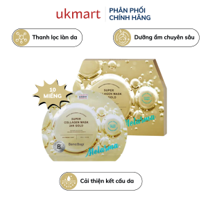 Combo 10 Miếng Mặt Nạ Banobagi Super Collagen Mask Wrinkle Improvement & Brightening Backhead