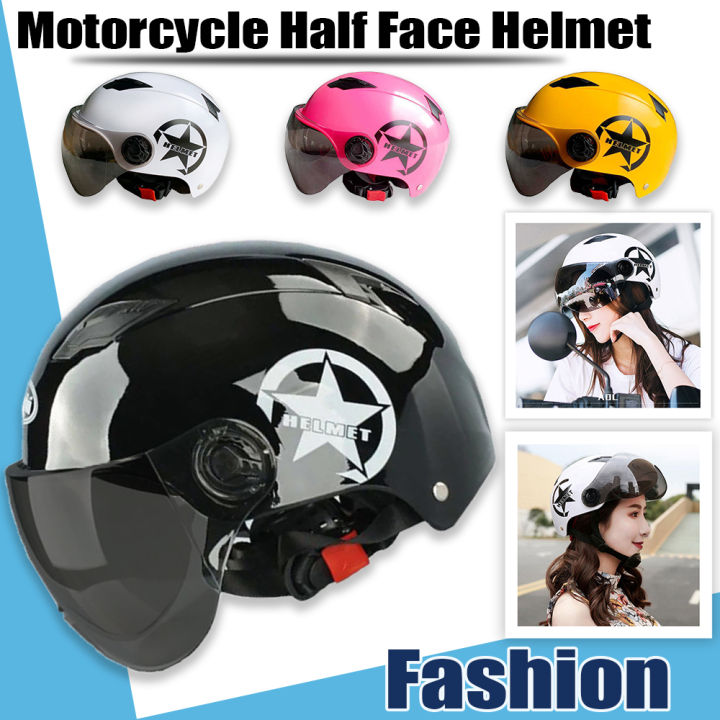 ❤️Hot Sale Philippine Spot❤️ motorcycle helmet bike helmets half face motor  visor motors cod NA Lazada PH