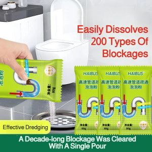 Powerful pipe unclogging powder