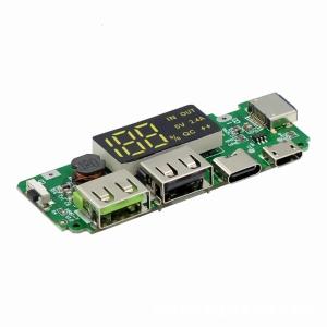 Portable 18650 Charging Board Double USB Outputs Mobile Power Module for Safe and Efficient Charging