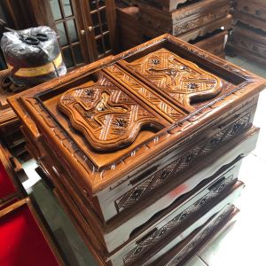 kotak simpan rekal baca ukir jati jepara