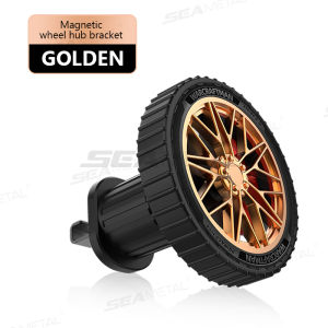 SEAMETAL Magnetic Car Phone Holder Vent Wheel Styling Phone Holder Stable And Silent Car Navigation Holder
