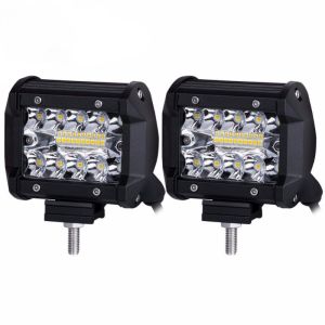 [ร้านกรุงเทพส่งของภายใน 24 ชม] เเพค 2 ชิ้น สว่างตาเเตก! LED SPOT BEAM US 60Wไฟสปอร์ตไลท์รถยนต์ ไฟหน้ารถ ไฟท้าย ไฟช่วยตัดหมอก สว่างมาก 12V เเสงขาว