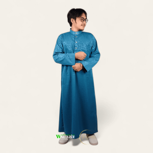 Jubah Jubah Sultan Embos Premium Abu Muda/Walnut untuk Dewasa - Walaziz Collection Terbaru 2025