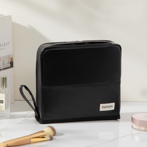 Cosmetic Bag Vertical Partition Large Capacity Brush Cosmetic Storage Bag 2025 New Travel Portable Toiletry Bag/ 化妆包