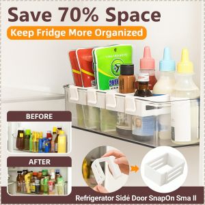 Refrigerator Organizer Safe Material Organizer Space Saving No Resistance to Large Openings