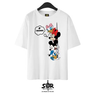 SMR APPAREL - Kaos Oversize MIKIMOUSE FAMILY premium Cotton Combed 24s Pria & Wanita Basic Lembut