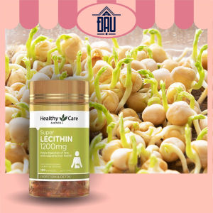 Viên uống mầm đậu nành Healthy Care Super Lecithin 1200mg đẹp da cân bằng nội tiết tố - Lọ 100v