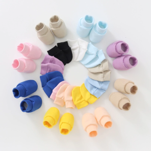 No Scratch Mittens Socks Set Anti Scratching Gloves Foot Covers Handguard Mitts for 0-12Month Infants Newborn Baby Gifts