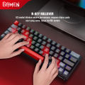 GAMEN Titan V All-New Titan Series Keyboard Gaming Mechanical Compact and Portable Keyboard 63 Keys 60% Layout Pluggable Port Type-C Blue Switch Wired RGB Light LED Light PBT Keycaps Backlight Original PC Laptop - Garansi 1 Tahun. 