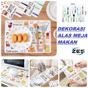 DM20 - DEKORASI ALAS MEJA PVC ANTI SLIP WATERPROOF / ALAS SERBAGUNA