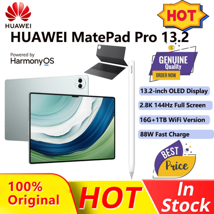 【Ready Stock】2023 NEW HUAWEI Pad/ HUAWEI MatePad Pro 13.2 Tablet/ 144Hz OLED Screen /Auto Focus/Huawei Touchscreen Pad/WiFi Version 256GB/512GB /HarmonyOS 4/88W Super Fast Charge/For Office Study