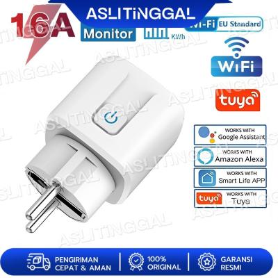 WiFi Smart Plug Socket 16A Power Monitor Stop Kontak Colokan stop kontak timer with power statistics