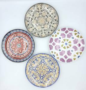 จาน จานเซรามิค จานดินเนอร์ ซิซิเลียน เซต มีให้เลือก 4 ลาย ขนาด 8.25 นิ้ว