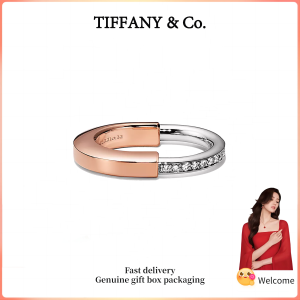 (New) Womens Fashion rings Lock series rose gold diamond ring Valentines Day holiday gifts