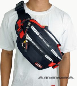 Tas Selempang Pria POLO AMSTAR Waistbag Sporty