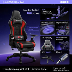 OKDO LY-HERO II Plus Gaming Chair Adjustable Ergonomic Office Chair Gaming Computer Chair with 3 Years Warranty