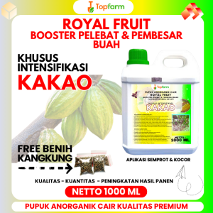 Pupuk Topafarm / Pupuk Booster Khusus Kakao / Pupuk Booster Kakao / Pupuk Booster Tanaman Kakao / Pupuk Khusus Tanaman Kakao / Pupuk Cair Pelebat Buah Kakao / Pupuk Kakao Terbaik