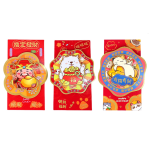 Chinese Luck Money Envelope Paper Money Pocket Redness Envelope for Birthday Christmas Chinese New Year Wedding