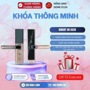 Khóa cửa vân tay thông minh Hubert HB CG39 cooper app wifi chính hãng công nghệ Đức cao cấp