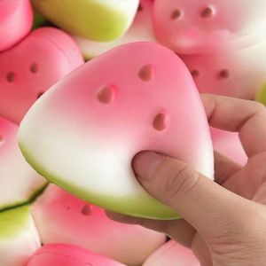 GOUPO Pinch  Squeeze Design​​ Squeeze Toy ​​Funny Fruit Shape​​ Release Emotion ​​Watermelon Stress Reliever​​ Anxiety Relief Toy​​ Soft  Durable Stress Relief Toy for Adults  Kids​​