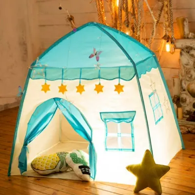 Castle Play Tent For Kids Outdoor Indoor Portable Giant Pop Up Play House Tent for Kids，Baby Toy，Childrens gifts，Great idea for gifts Christmas gifts Birthday gifts