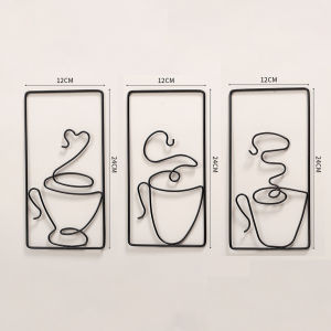 Metal Coffee Bar Sign Rustic Coffee Bar Hanging Wall Decor Coffee Signs for Home Wrought Iron
