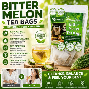 Ready Stock Bitter Melon Tea Bags Herbal Tea Support Healthy Blood Sugar Body Detox Wellness COD