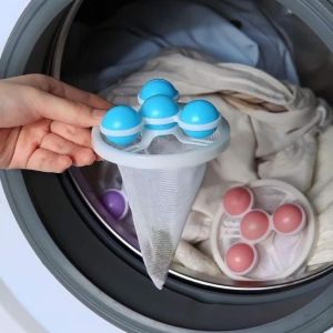 Phao túi lọc bỏ cặn bẩn máy giặt 4 númPhao Lọc Cặn Máy Giặt 4 Phao Tròn Túi Lọc Lốc Xoáy Vuadienmay
