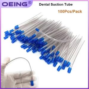 100Pcs Dental Saliva Ejectors Aspirator Tube Dentistry Surgical Aspirator Low Volume Suction Tube Dentistry Care Tool