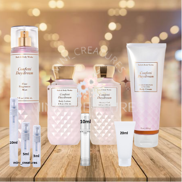 Original Bath Body Works (BBW) body care CONFETTI DAYDREAM