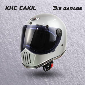 HELM KHC FULL FACE CAKIL LIST CHROME KACA LUAR