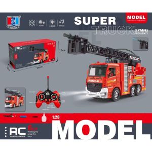 MAINAN EDUKATIF TRUCK PEMADAM PMK RC FIRE RESCUE HENGJIAN SERIES SEMPROT AIR SIRENE LAMPU