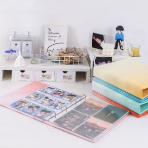 Beautiful Gradient Color Binder A4 A5 D-Ring K-pop Album Waterproof PU Photocard Holder Refillable Polaroid Photo Organizer2026